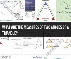 Measures of Angles in a Triangle: Exploring Relationships