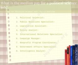 Median Pay for Political Science Jobs: Salary Overview