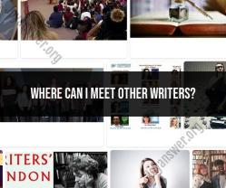 Meeting Other Writers: Finding Writing Communities and Events Near You