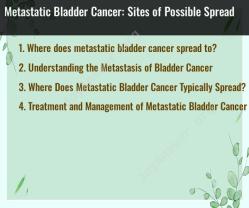 Metastatic Bladder Cancer: Sites of Possible Spread