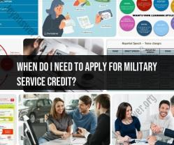 Military Service Credit Application: When and How to Apply