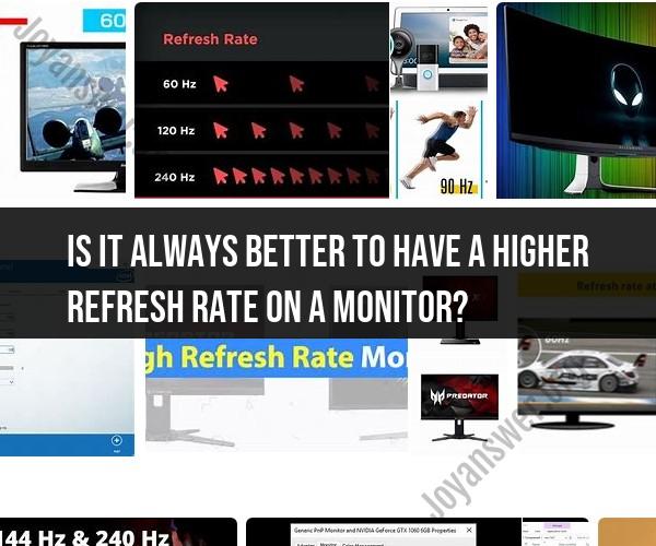 Monitor Refresh Rate: Impact on Display Quality