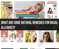 Natural Remedies for Nasal Allergies: Relief without Medication