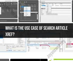 Navigating the Search for Article Xrefs: Use Case Insights