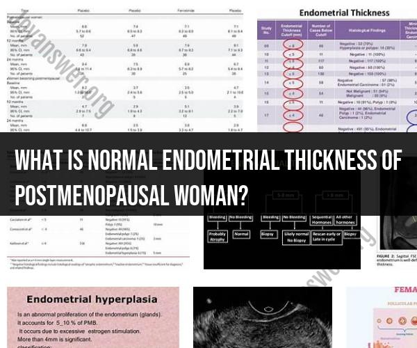 Normal Endometrial Thickness in Postmenopausal Women