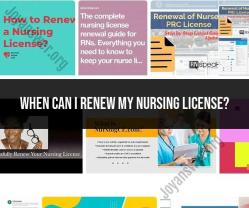 Nursing License Renewal: Timing and Procedures
