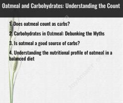 Oatmeal and Carbohydrates: Understanding the Count