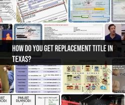 Obtaining a Replacement Title in Texas: Step-by-Step Process