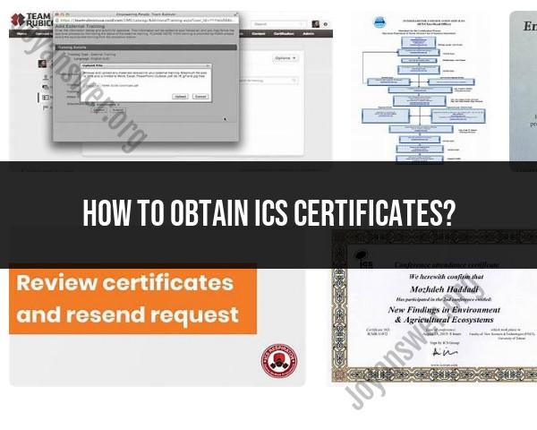Obtaining ICS Certificates: Incident Command System Credentials