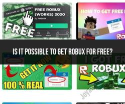 Obtaining Robux for Free: Is It Possible?
