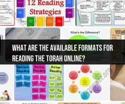 Online Torah Reading: Exploring Available Formats