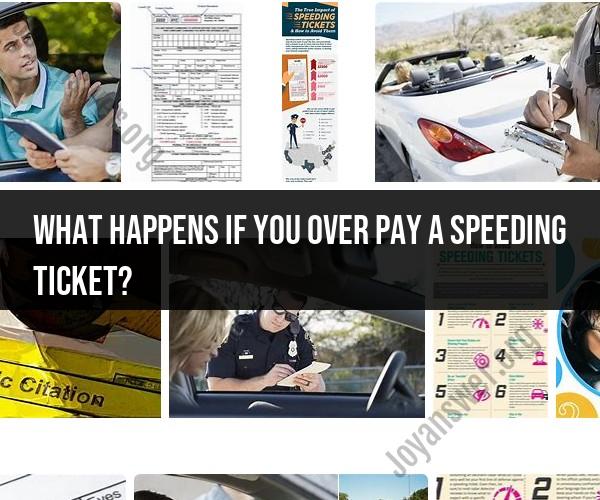Overpayment of a Speeding Ticket: Handling the Situation