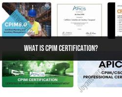Overview of CPIM Certification: Supply Chain Management Credential