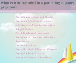 Parenting Support Program: Inclusions and Benefits