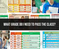 Passing a Class: Understanding the Grade Requirement