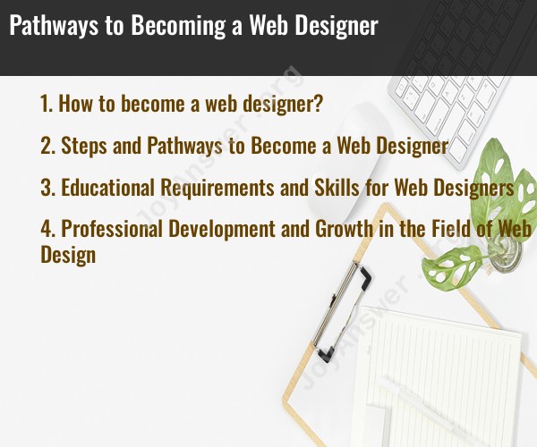 Pathways to Becoming a Web Designer