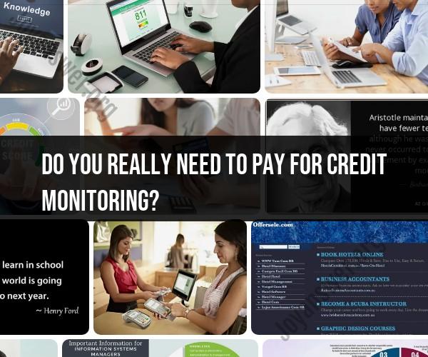 Paying for Credit Monitoring: Necessity or Luxury?