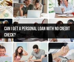 Personal Loans with No Credit Check: Exploring the Options