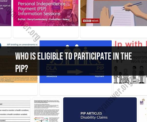 PIP Eligibility Criteria: Who Qualifies for Participation?