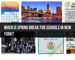 Planning Your Spring Break: School Holidays in New York