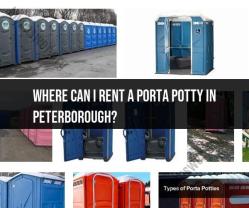 Porta Potty Rental in Peterborough: Finding Reliable Services