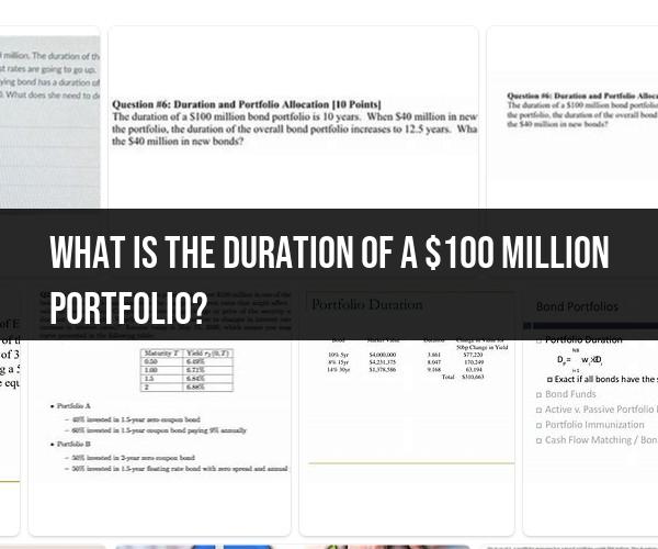 Portfolio Duration of a $100 Million Investment: Analyzing Investment Duration