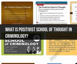 Positivist School of Thought in Criminology: Key Concepts