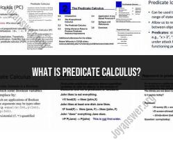 Predicate Calculus: Introduction to Formal Logic