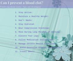 Preventing Blood Clots: Tips and Strategies