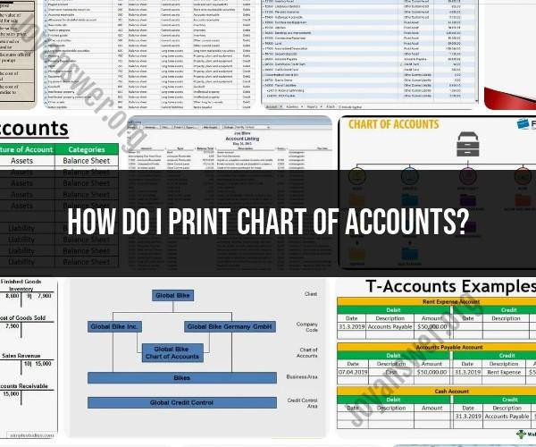 Printing a Chart of Accounts: Step-by-Step Guide
