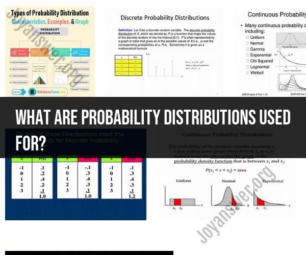 Probability Distributions: Their Applications and Importance