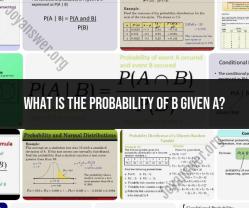 Probability of B Given A: Understanding Conditional Probability