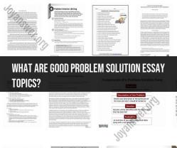 Problem Solution Essay Topics: Creative Writing Prompts