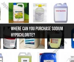 Procuring Sodium Hypochlorite: Purchase Information
