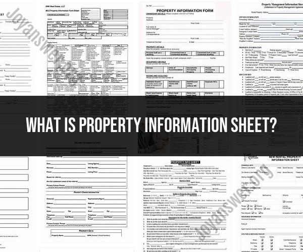 Property Information Sheets: Unveiling Property Insights
