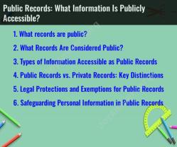 Public Records: What Information Is Publicly Accessible?