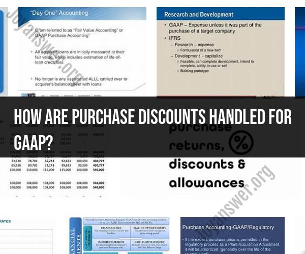 Purchase Discounts and GAAP: Accounting Treatment