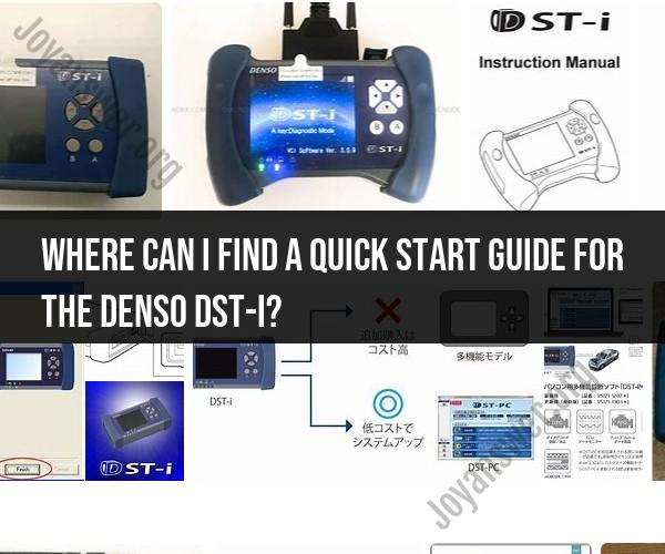 Quick Start Guide for the Denso DST-I: Device Setup Assistance