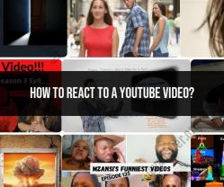 Reacting to a YouTube Video: Exploring Interaction Options
