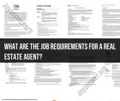 Real Estate Agent Requirements: What it Takes to Succeed