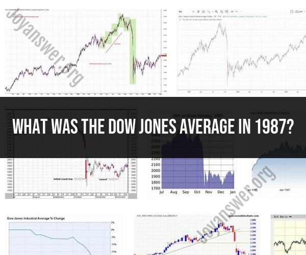 Recalling the Dow Jones Average of 1987: A Historical Perspective