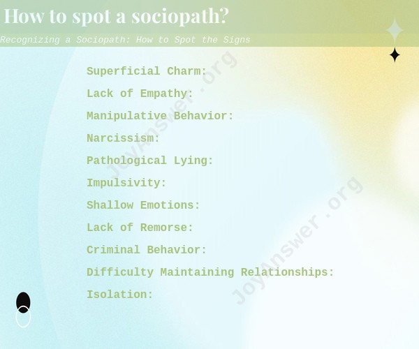 Recognizing a Sociopath: How to Spot the Signs