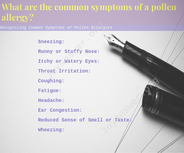 Recognizing Common Symptoms of Pollen Allergies