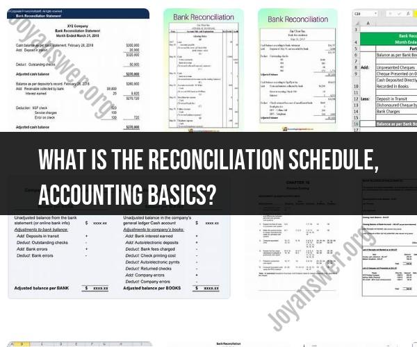 Reconciliation Schedule in Accounting: Basics and Purpose