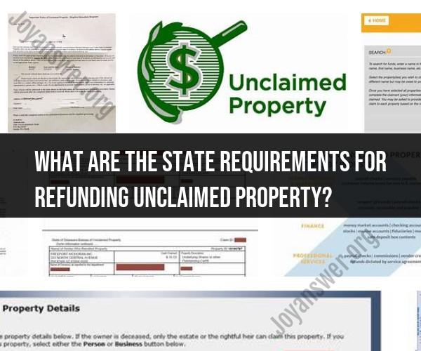 Refunding Unclaimed Property: State Requirements and Guidelines