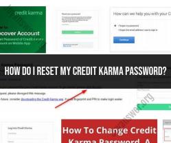 Regaining Access: Resetting Your Credit Karma Password