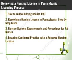 Renewing a Nursing License in Pennsylvania: Licensing Process