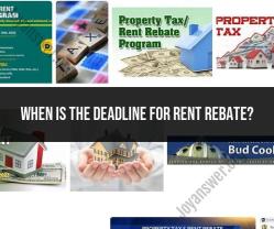 Rent Rebate Deadline: Important Information