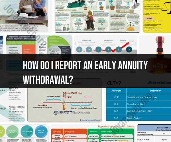 Reporting Early Annuity Withdrawals: Guidelines and Requirements