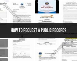 Requesting a Public Record: Step-by-Step Guide